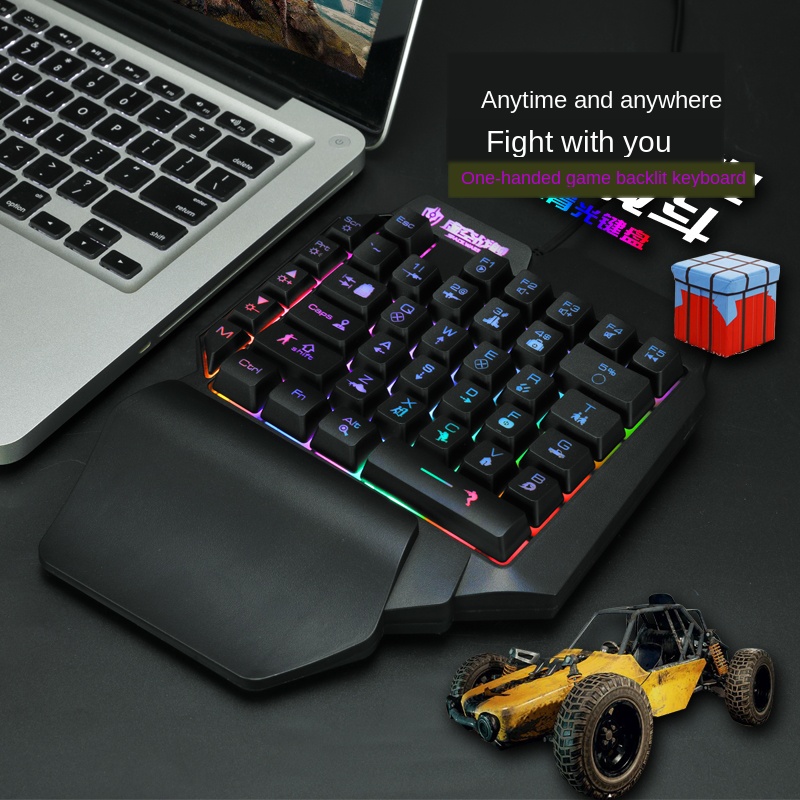 Bakeey-One-Handed-Wired-Colorful-Mini-Gaming-Keyboard-Gamepad-for-Mobile-Game-1658966-6