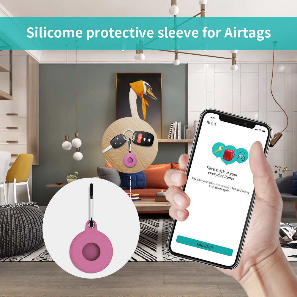 Bakeey-Silicone-Protective-Sleeve-Cover-Shell-Shockproof-Anti-fall-Case-for-Apple-Airtags-bluetooth--1868410-4
