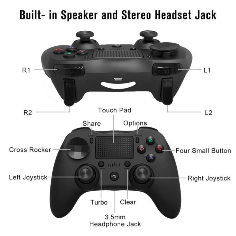 Bakeey-bluetooth-Wireless-Game-Joystick-Gamepad-for-Playstation-for-PS4-4-Controller-for-PS4PS4PS3PC-1811080-3