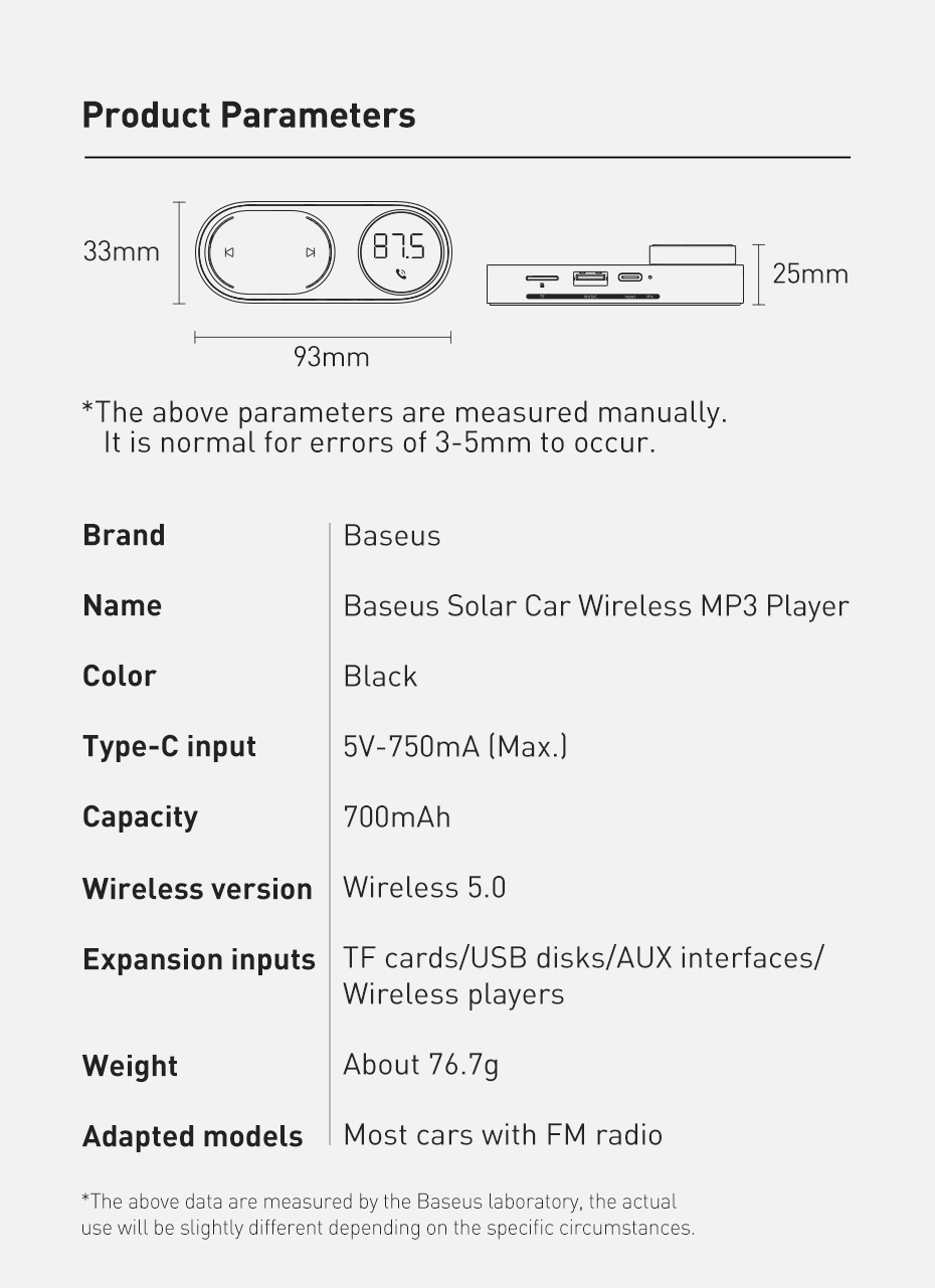 Baseus-Magnetic-Solar-Powered-Car-Player-LED-Display-Wireless-50-MP3-Player-Adapter-With-TF-Cards--U-1882564-15