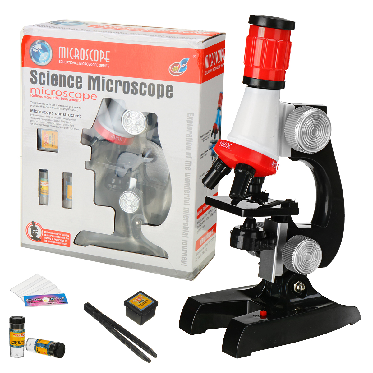 Children-Biological-Microscope-Kit-Lab-LED-100X-400X-1200X-Home-School-Science-Educational-Toy-Gift--1903472-19