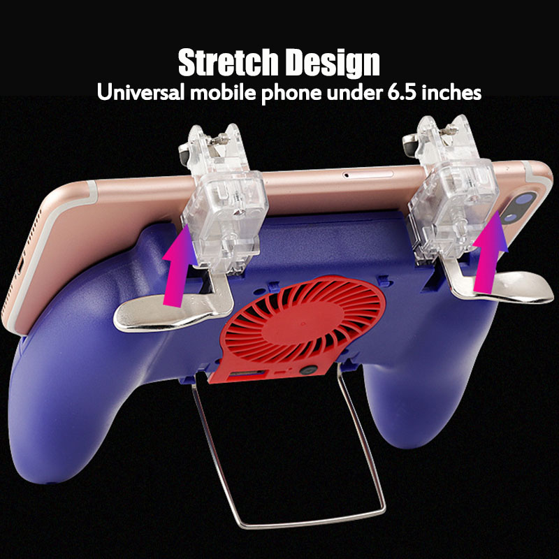 Multifunction-Four-Finger-Low-Noise-Moible-Phone-Shooting-PUBG-Game-Gaming-Controller-Joystick-Trigg-1826581-7