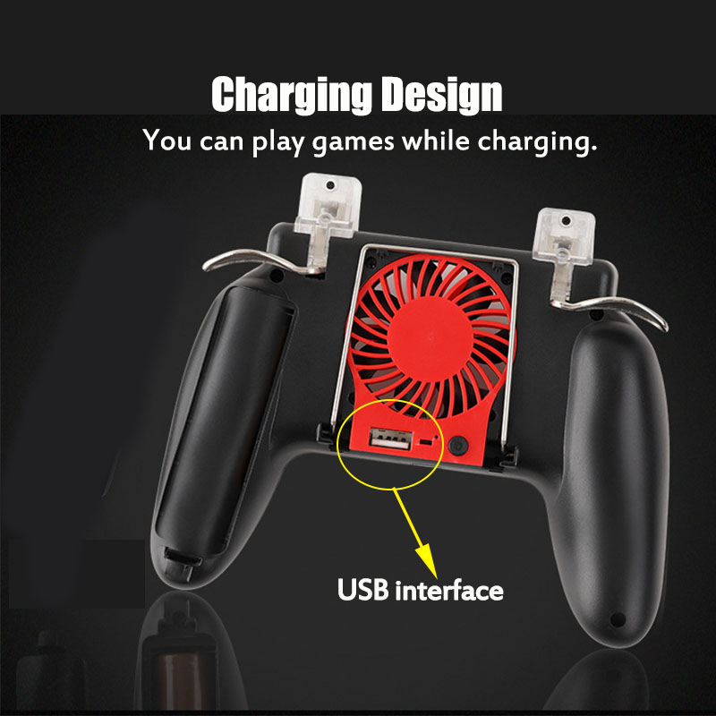 Multifunction-Four-Finger-Low-Noise-Moible-Phone-Shooting-PUBG-Game-Gaming-Controller-Joystick-Trigg-1826581-8