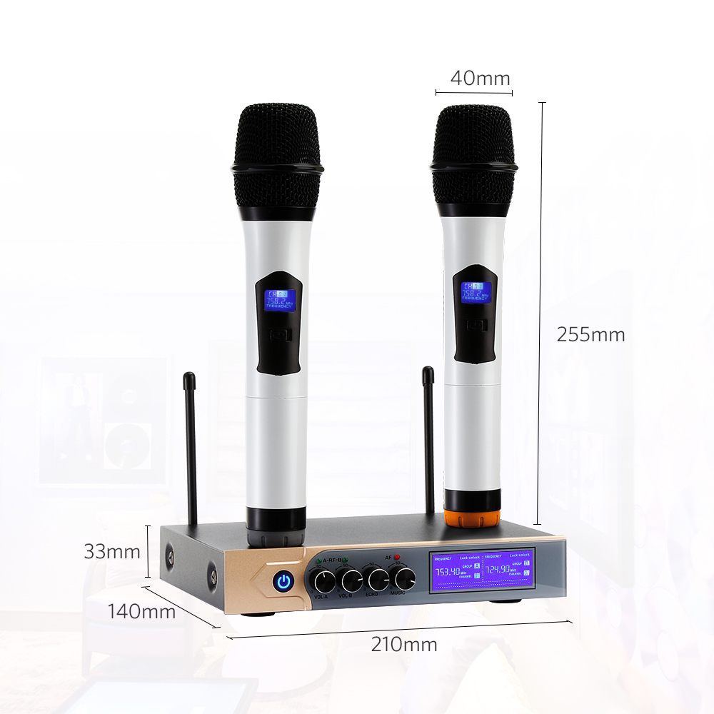 UHF-Wireless-Microphone-System-Dual-Handheld-Karaoke-Microphone-with-2-Handheld-Mics-for-Home-KTV-1632734-5