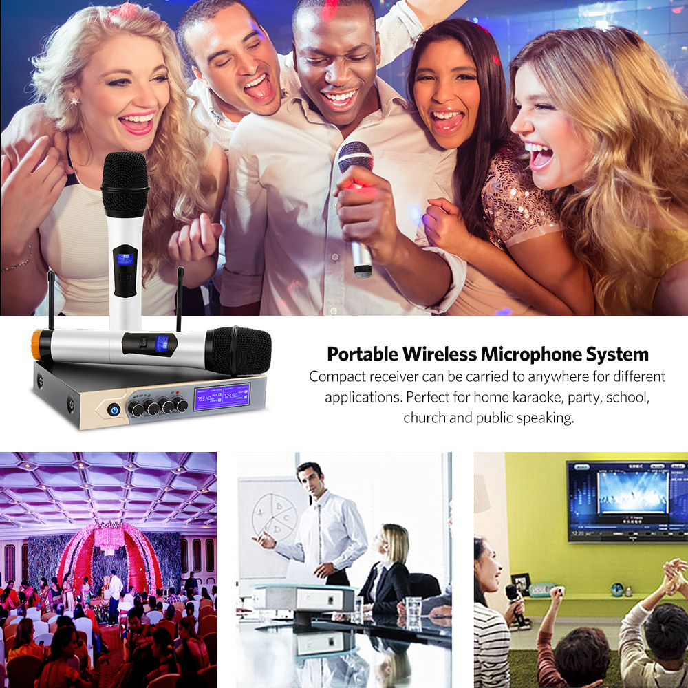 UHF-Wireless-Microphone-System-Dual-Handheld-Karaoke-Microphone-with-2-Handheld-Mics-for-Home-KTV-1632734-9