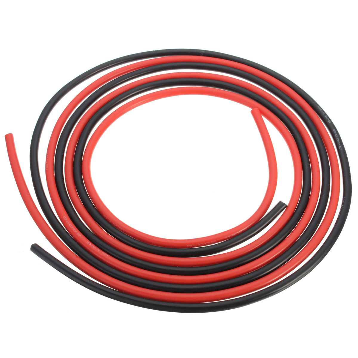 12AWG-3m-Gauge-Silicone-Wire-Flexible-Stranded-BlackRed-Copper-Cable-F-RC-983012-3