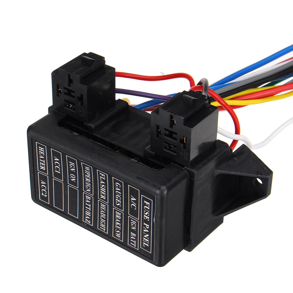 14-Circuit-Universal-Wiring-Harness-Bumper-Wire-Kit-12V-Durability-Car-Hot-Rod-Street-Rod-XL-Wires-1556783-9