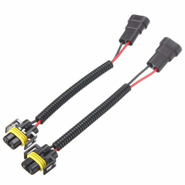 2PCS-9006-To-H11-H8-Headlights-Conversion-Connector-Wiring-Harness-Plug-Cable-Wires-Cables-1193001-1