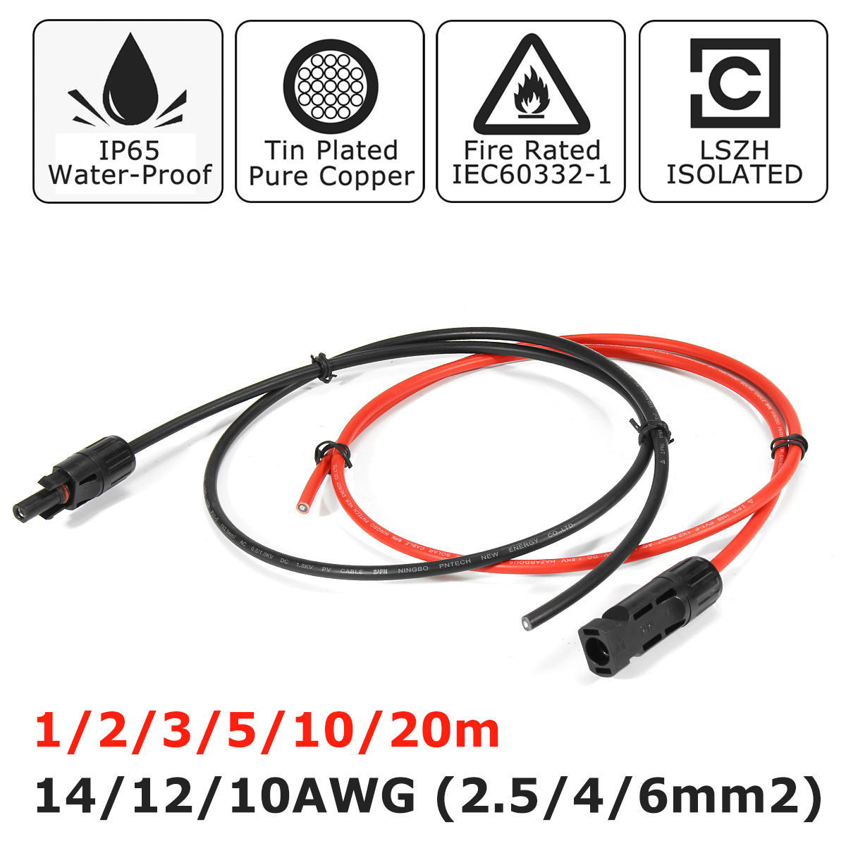 33A--1235M-25mmsup2-14AWG-Eternal-53mm-Solar-Panel-Extension-Cable-Wire-MC4-Connector-Copper-Wire-So-1479415-8