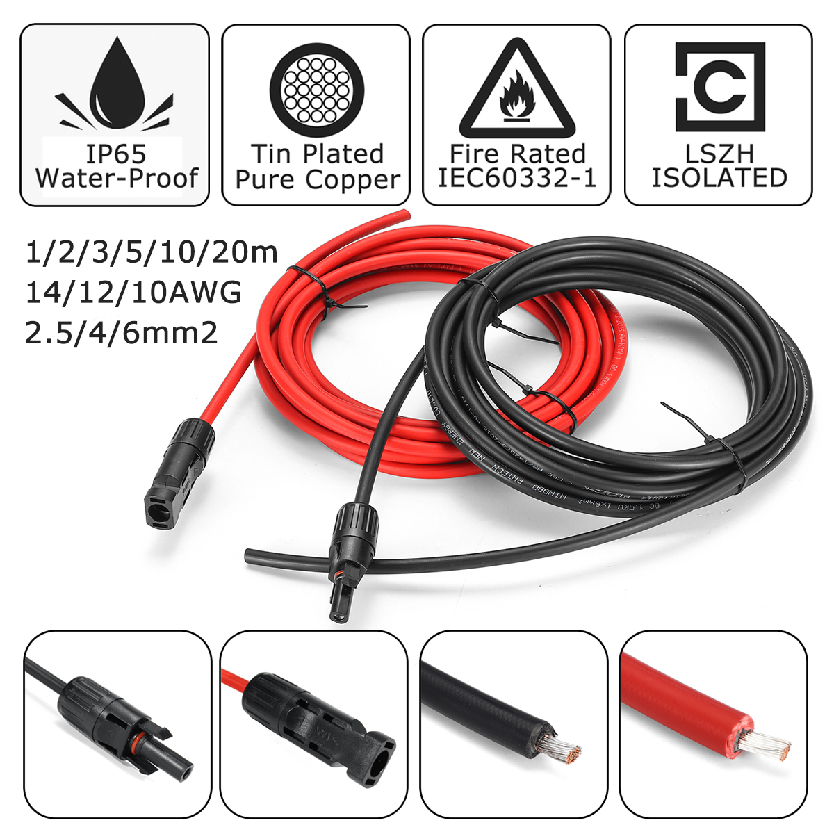 60A-1235M-6mmsup2-10AWG-Eternal-69mm-Solar-Panel-Extension-Cable-Wire-MC4-Connector-Copper-Wire-Sola-1479417-5