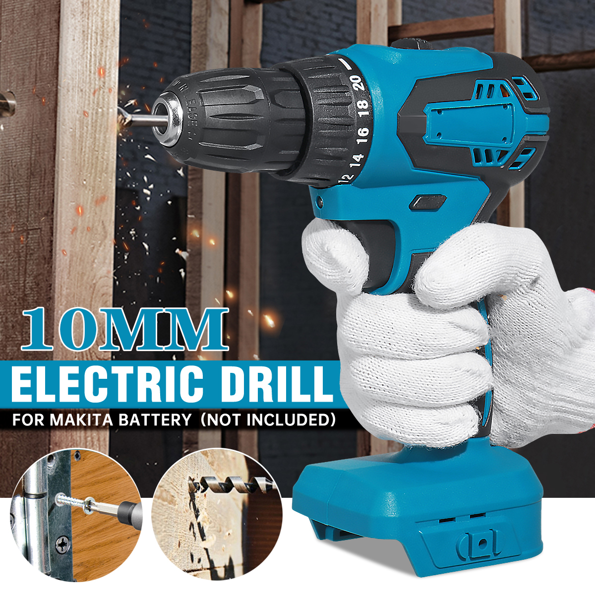 10mm-Rechargable-Electric-Drill-Screwdriver-1350RPM-2-Speed-Impact-Hand-Drill-Fit-Makita-Battery-1882944-1