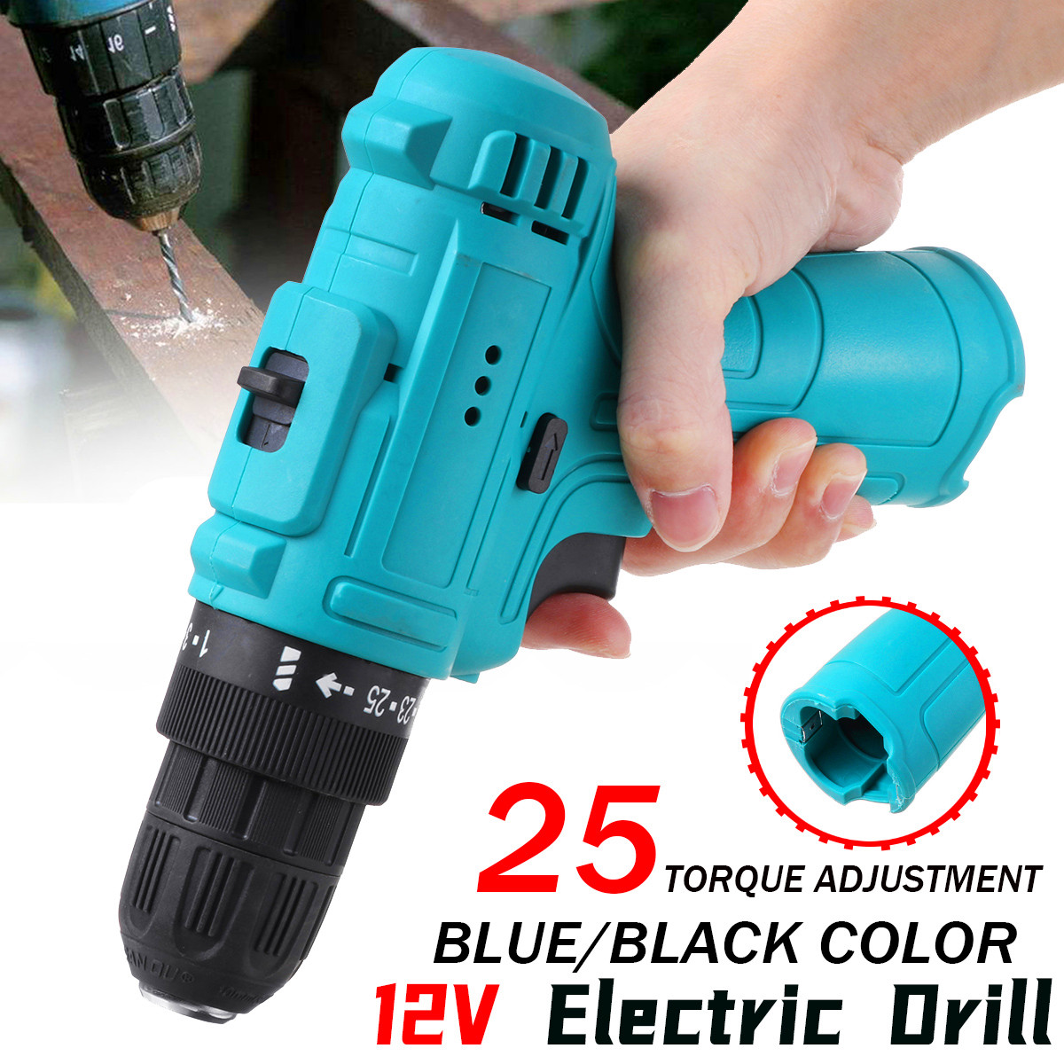12V-25-Torque-2-Speed-Cordless-Electric-Drill-Rechargeable-Screwdriver-Without-Battery-1745656-1