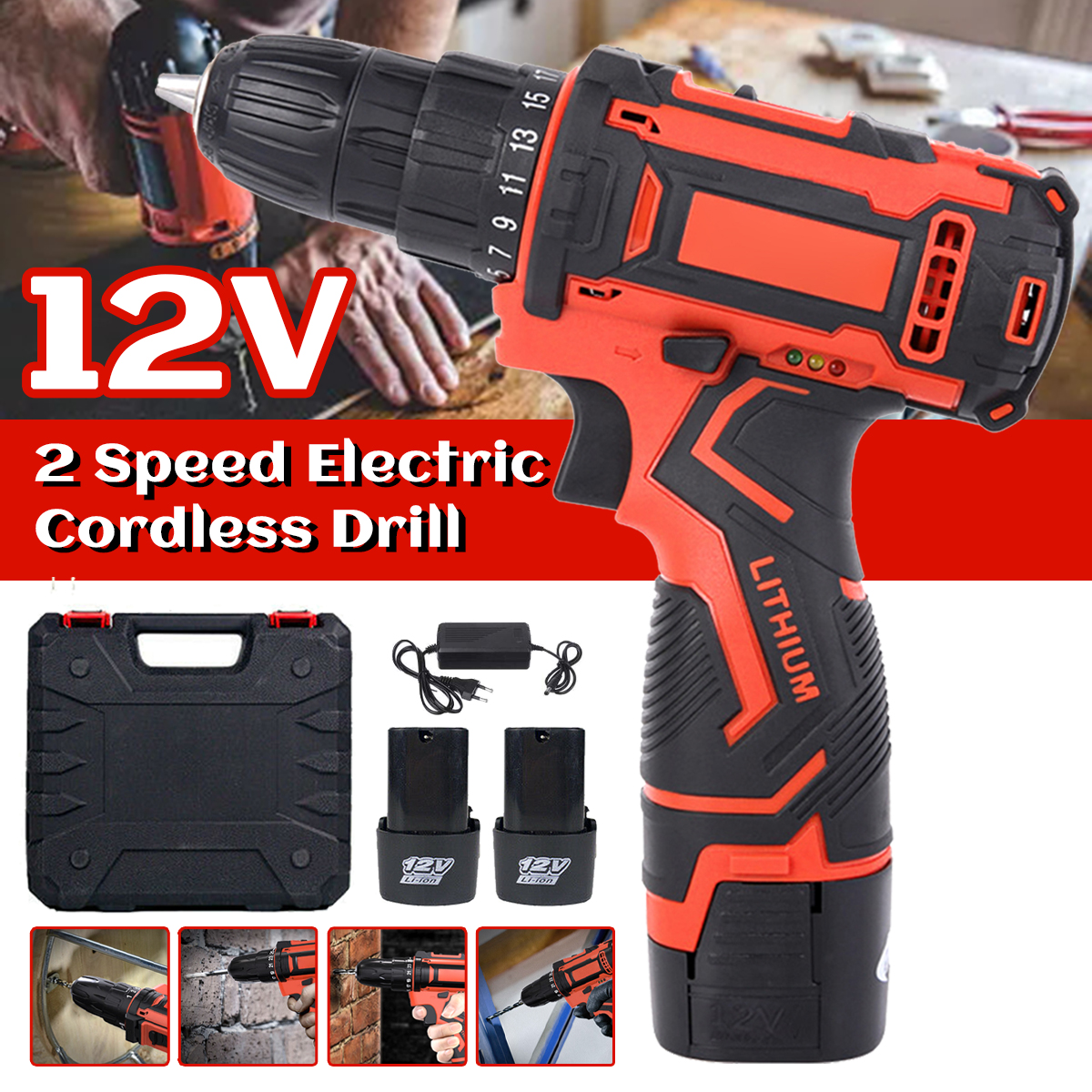 12V-Electric-Drill-Cordless-Wireless-Rechargeable-Electric-Screwdriver-Drill-Set-LED-W-12-Batteries--1860321-2
