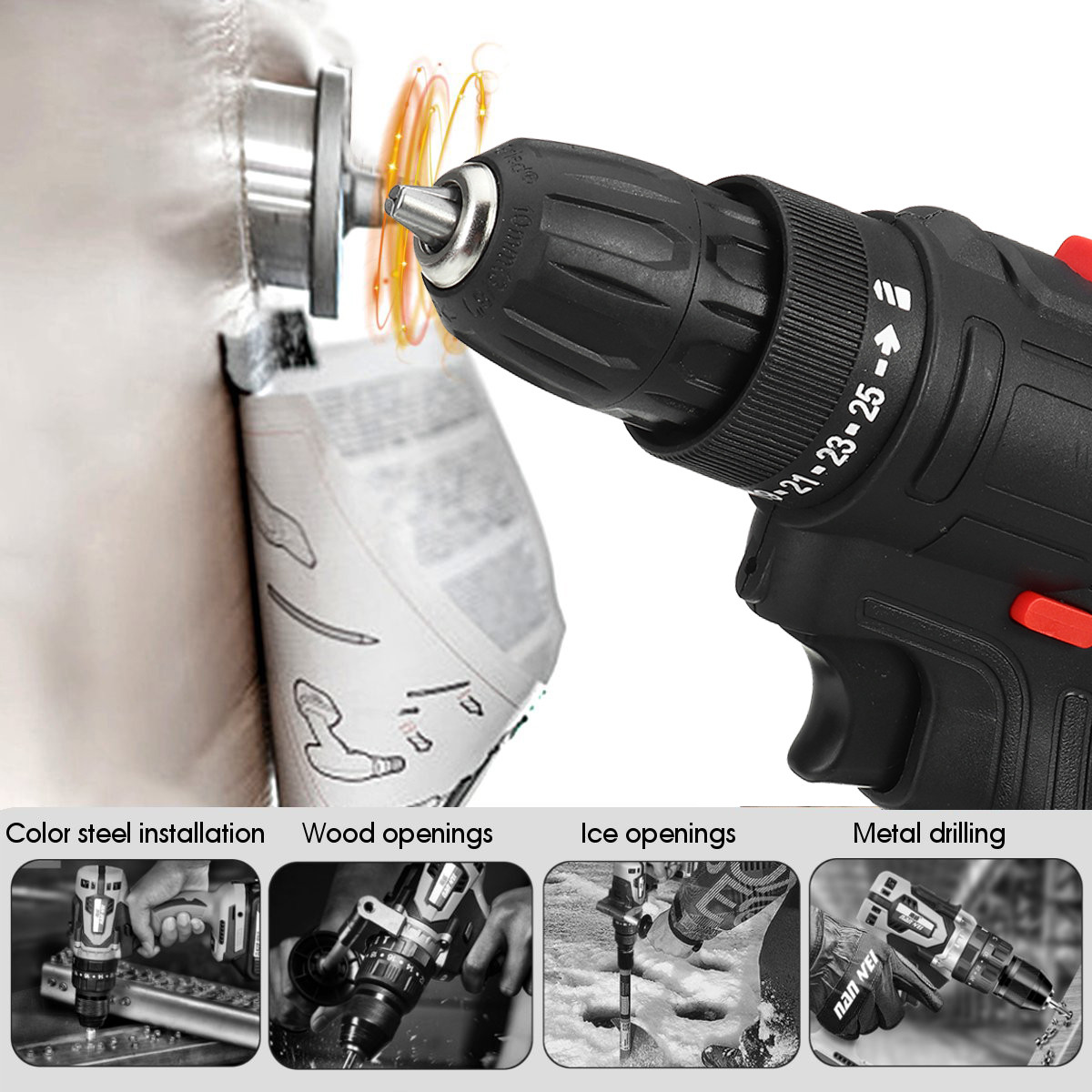 12V-LED-Cordless-Electric-Impact-Hammer-Drill-Rechargeable-Screwdriver-W-2pcs-Battery-1783496-5
