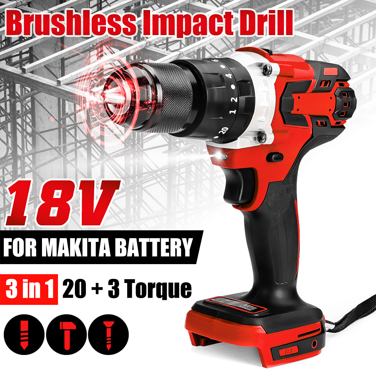 13mm-3-In-1-Brushless-Impact-Drill-Hammer-Cordless-Elctric-Hammer-Drill-Adapted-To-18V-Makita-Batter-1715080-3