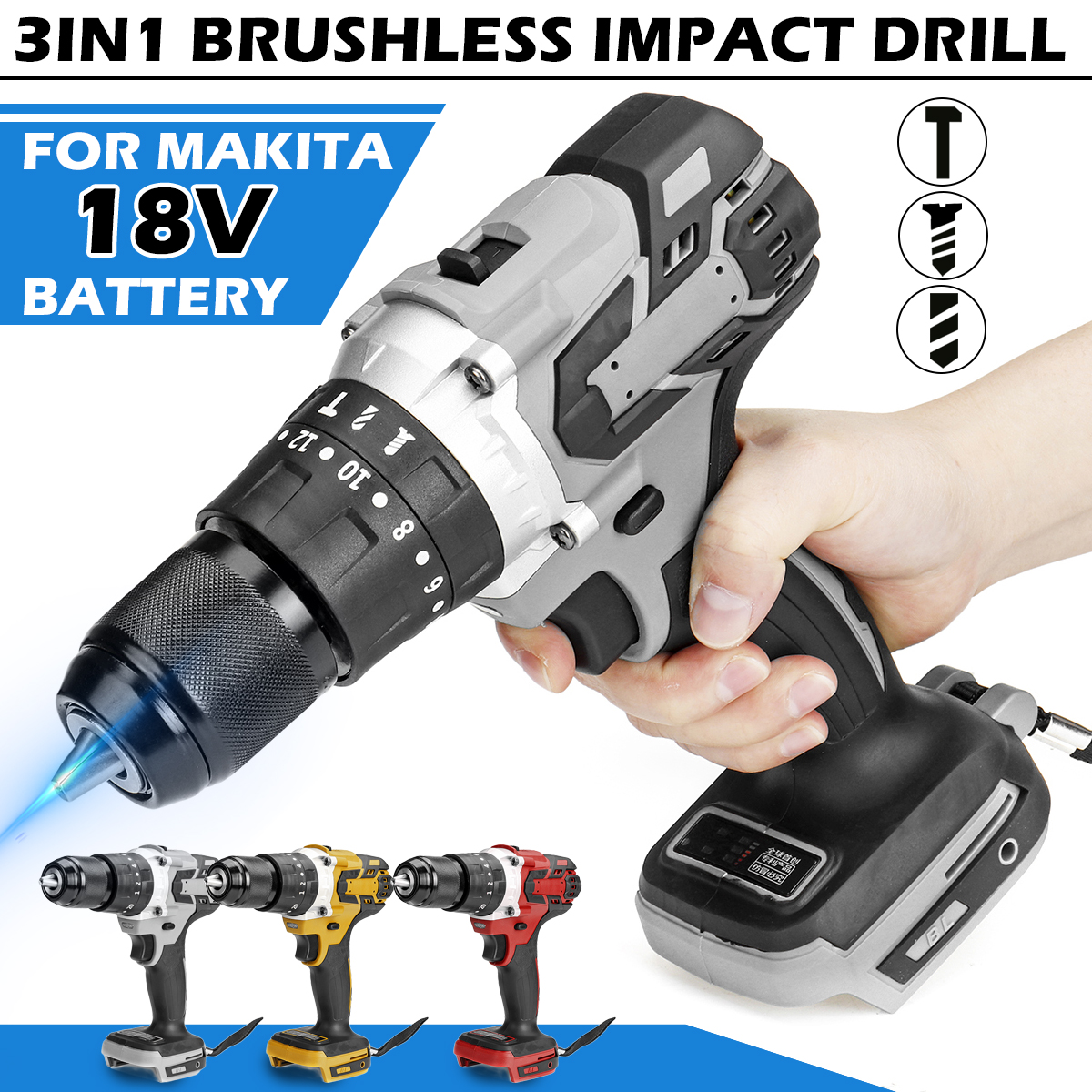 13mm-3-In-1-Brushless-Impact-Drill-Hammer-Cordless-Elctric-Hammer-Drill-Adapted-To-18V-Makita-Batter-1715080-5