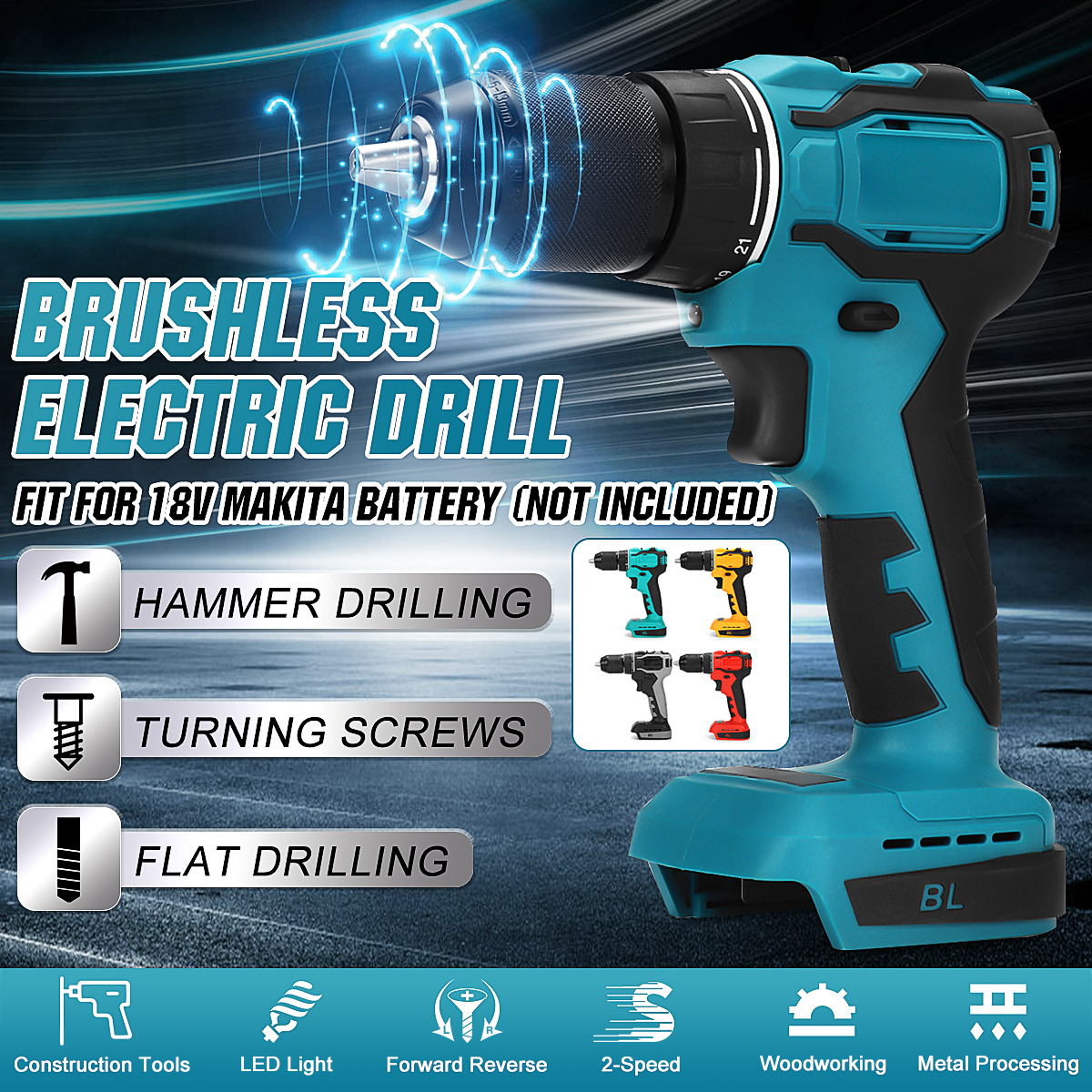 13mm-Chuck-520Nm-Cordless-Impact-Drill-Driver-Replacement-for-Makita-18V-Battery-1773145-1