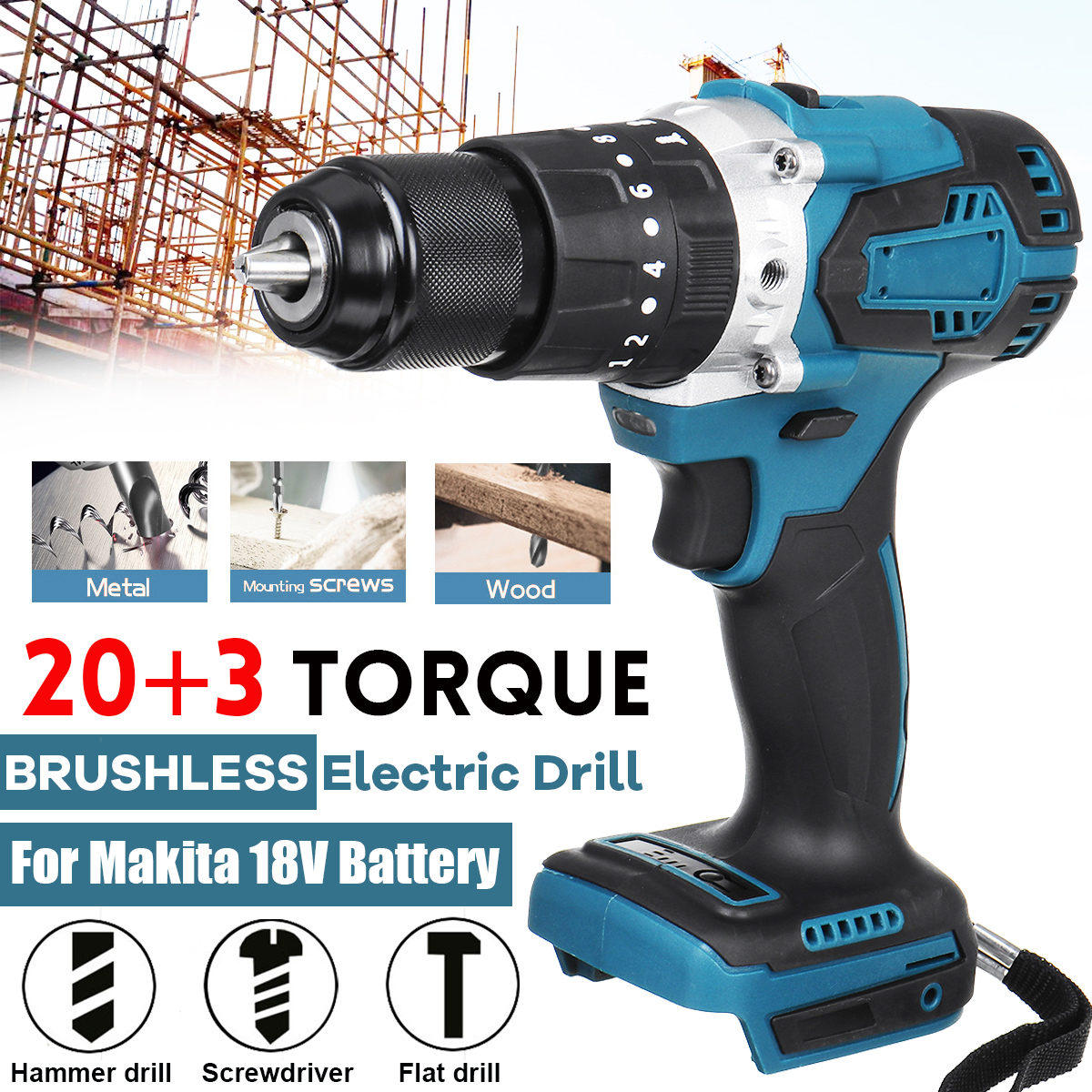 13mm-Chuck-Brushless-Cordless-Electric-Impact-Drill-Hammer-Screwdriver-For-Makita-18V-Battery-1855970-1