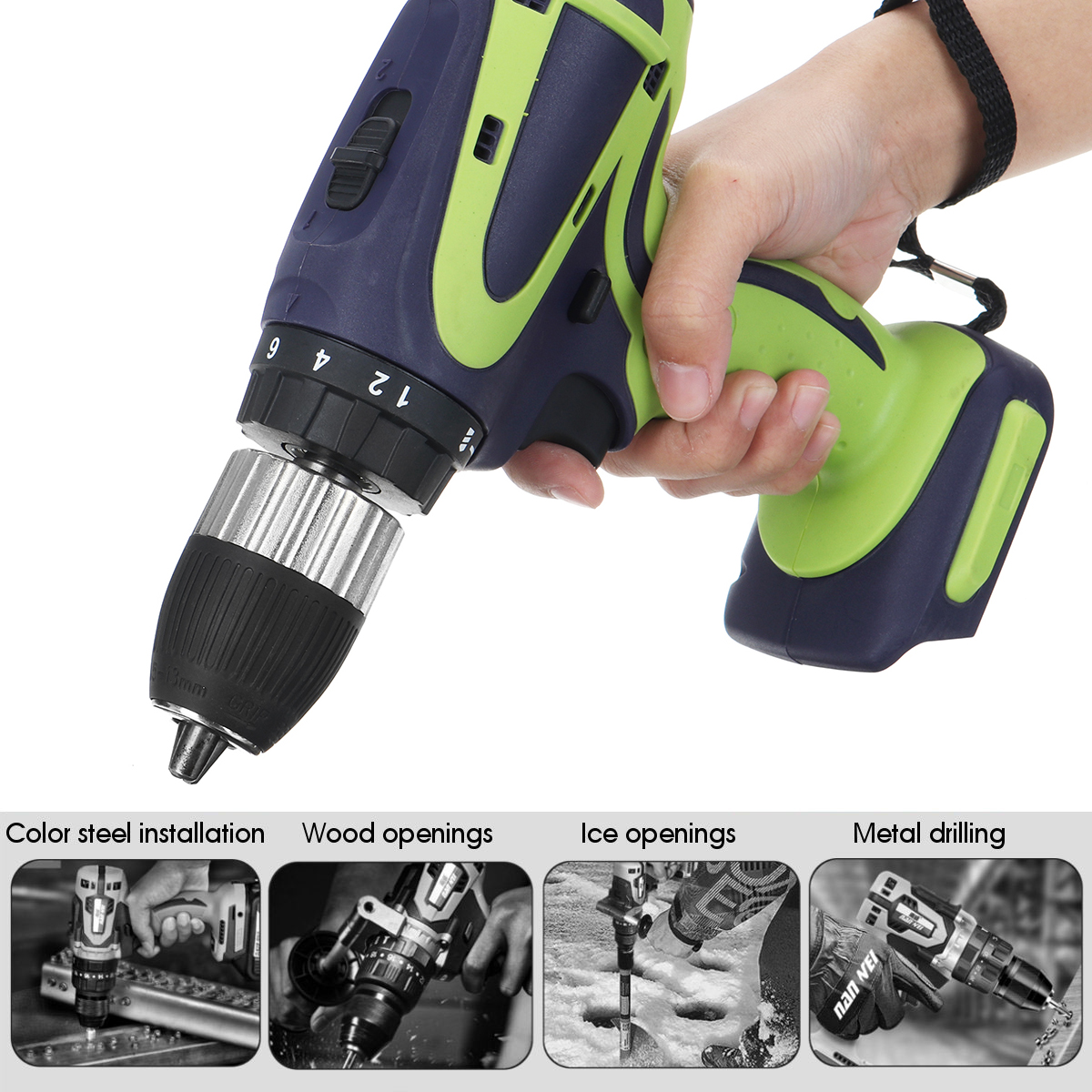13mm-Chuck-Cordless-Electric-Drill-For-Makita-18V-Battery-4000RPM-LED-Light-Power-Drills-350Nm-1642844-4