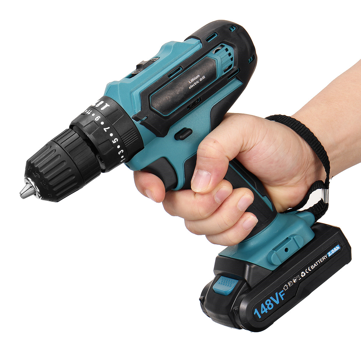 148VF-20Ah-Cordless-Electric-Impact-Drill-Rechargeable-Drill-Screwdriver-W-1-or-2-Li-ion-Battery-1888042-13