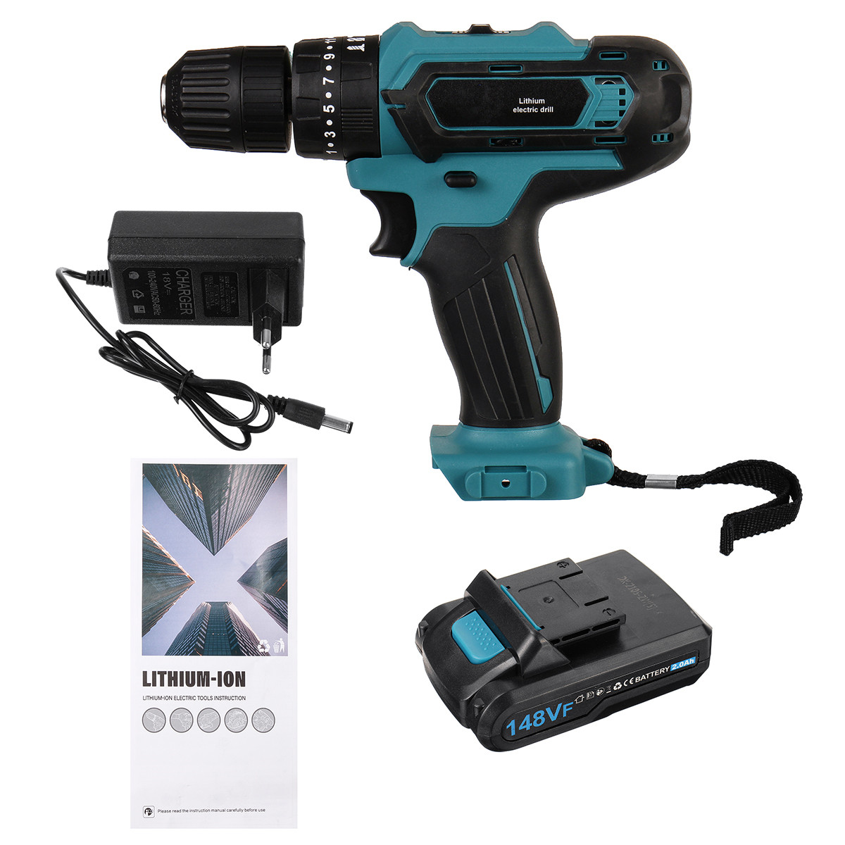 148VF-20Ah-Cordless-Electric-Impact-Drill-Rechargeable-Drill-Screwdriver-W-1-or-2-Li-ion-Battery-1888042-3