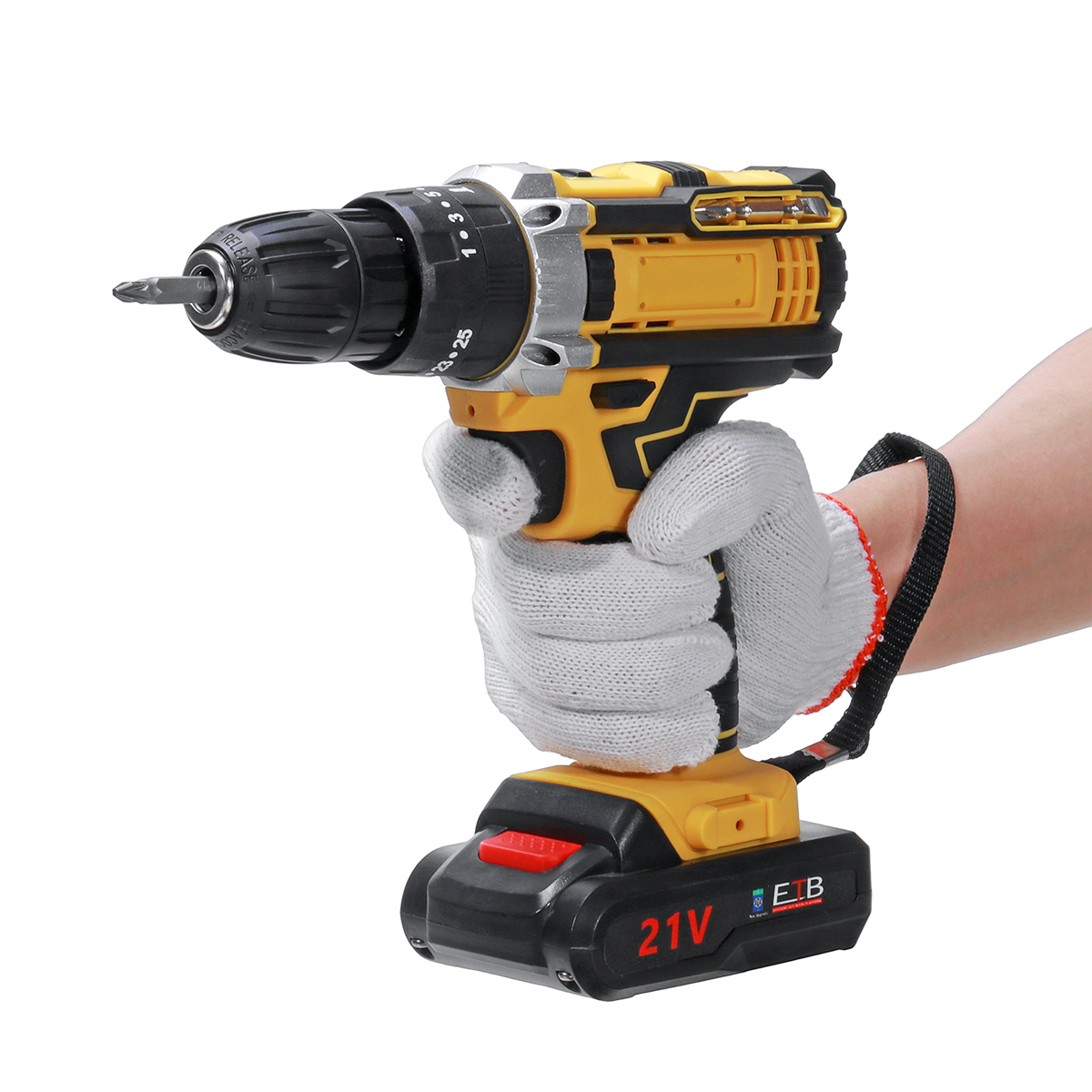 18500mAh-10mm-Cordless-Impact-Drill-Rechargeable-2-Speeds-LED-Electric-Drill-W-12pcs-Battery-1910512-6