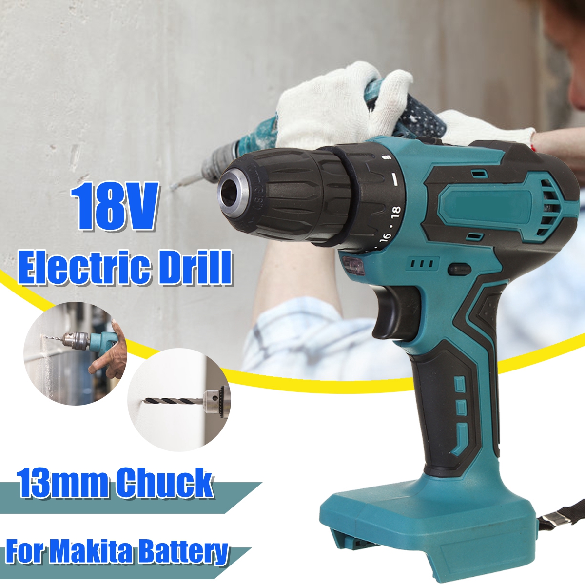 18V-13mm-Cordless-Electric-Drill-2-Speed-Screwdriver-For-Makita-Battery-1717184-2