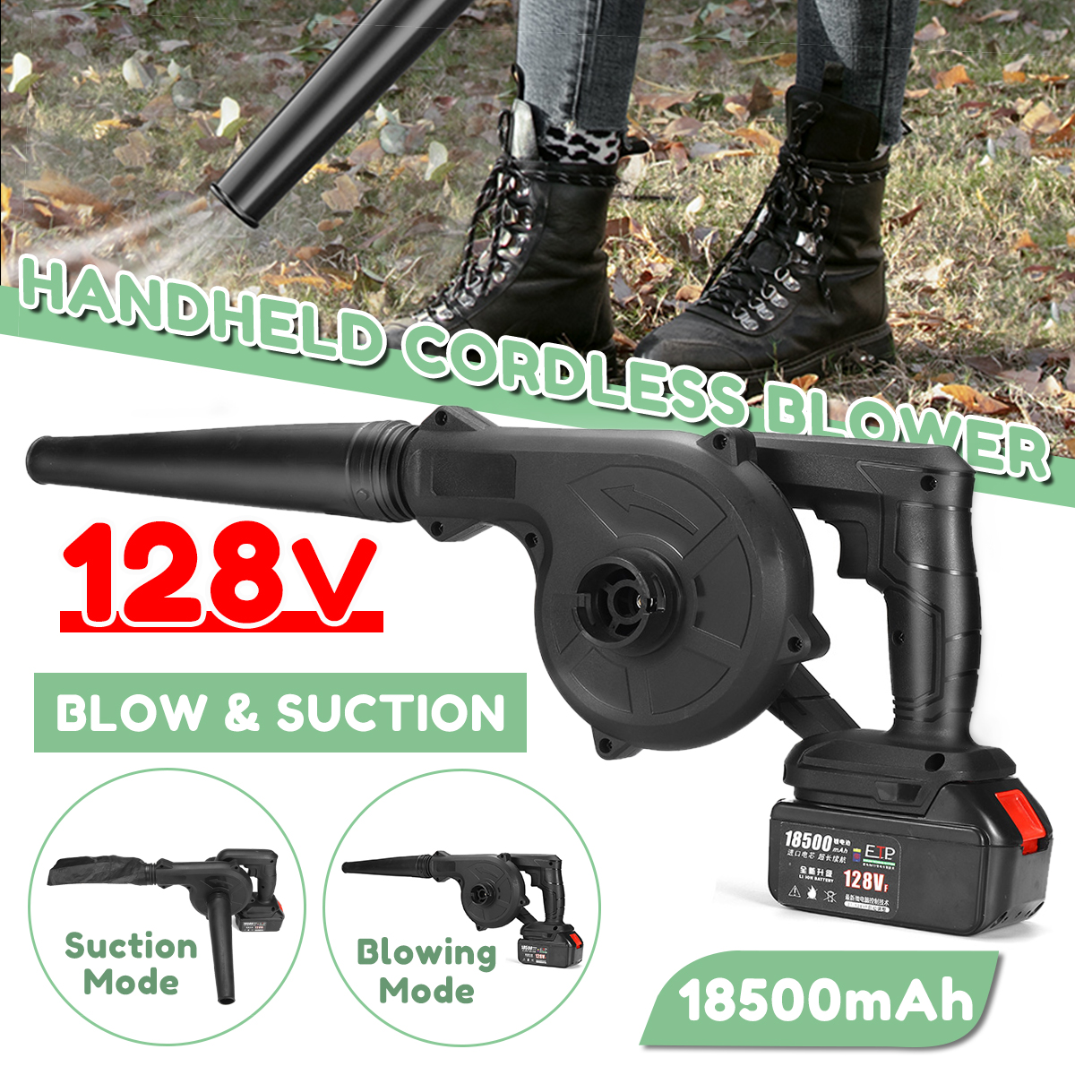 2-In-1-Cordless-Electric-Air-Blower--Suction-Handheld-Leaf-Dust-Collector-Cleaner-W-None1pc2pcs-Batt-1819094-2