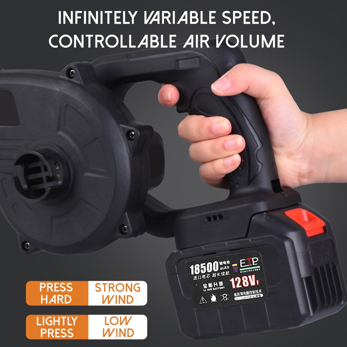2-In-1-Cordless-Electric-Air-Blower--Suction-Handheld-Leaf-Dust-Collector-Cleaner-W-None1pc2pcs-Batt-1819094-5