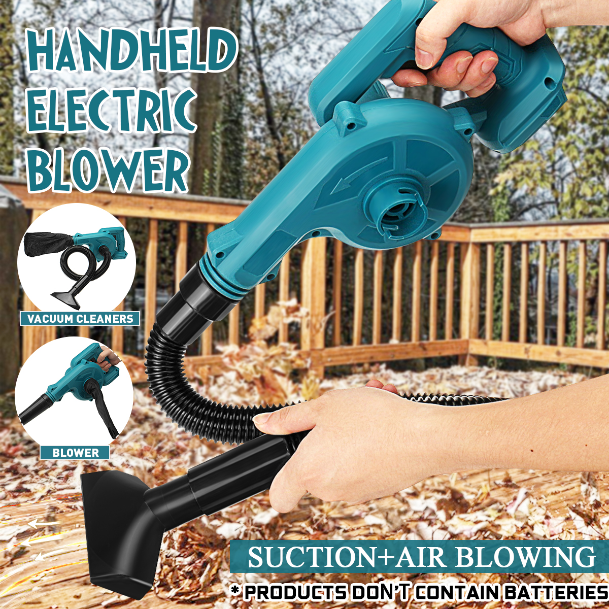 2-in-1-Electric-Air-Blower-Vacuum-Cleaner-Handheld-Dust-Collecting-Tool-For-Makita-18V-Battery-1771460-2