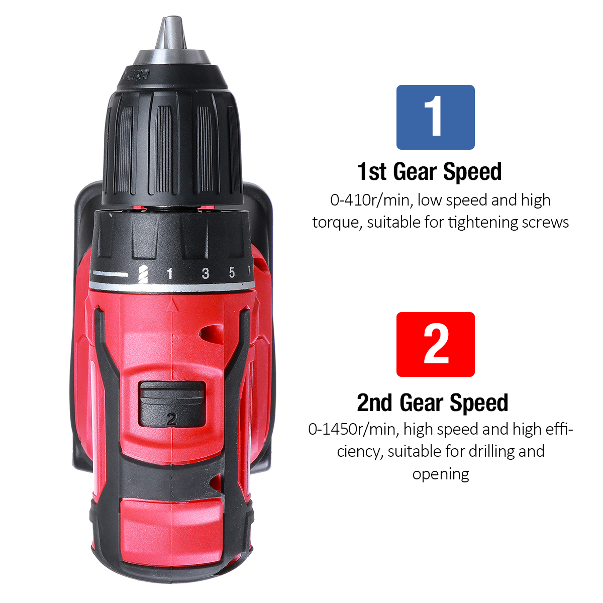 2000mAh-211NM-LED-Cordless-Electric-Drill-2-Speeds-Impact-Drill-W-None1pc2pcs-Battery-1785619-4