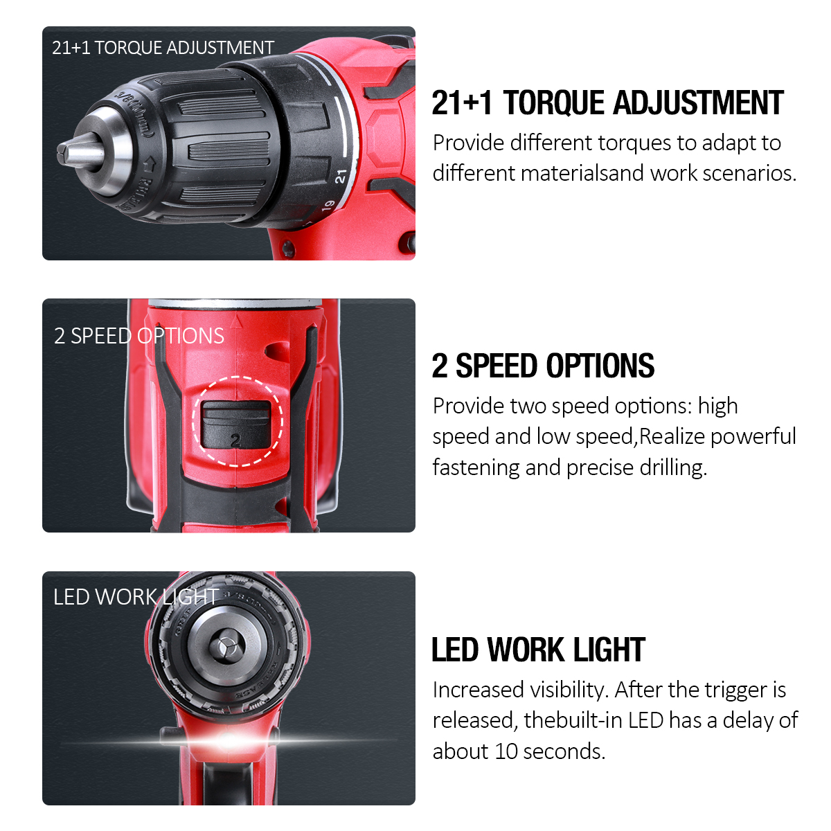 2000mAh-211NM-LED-Cordless-Electric-Drill-2-Speeds-Impact-Drill-W-None1pc2pcs-Battery-1785619-8