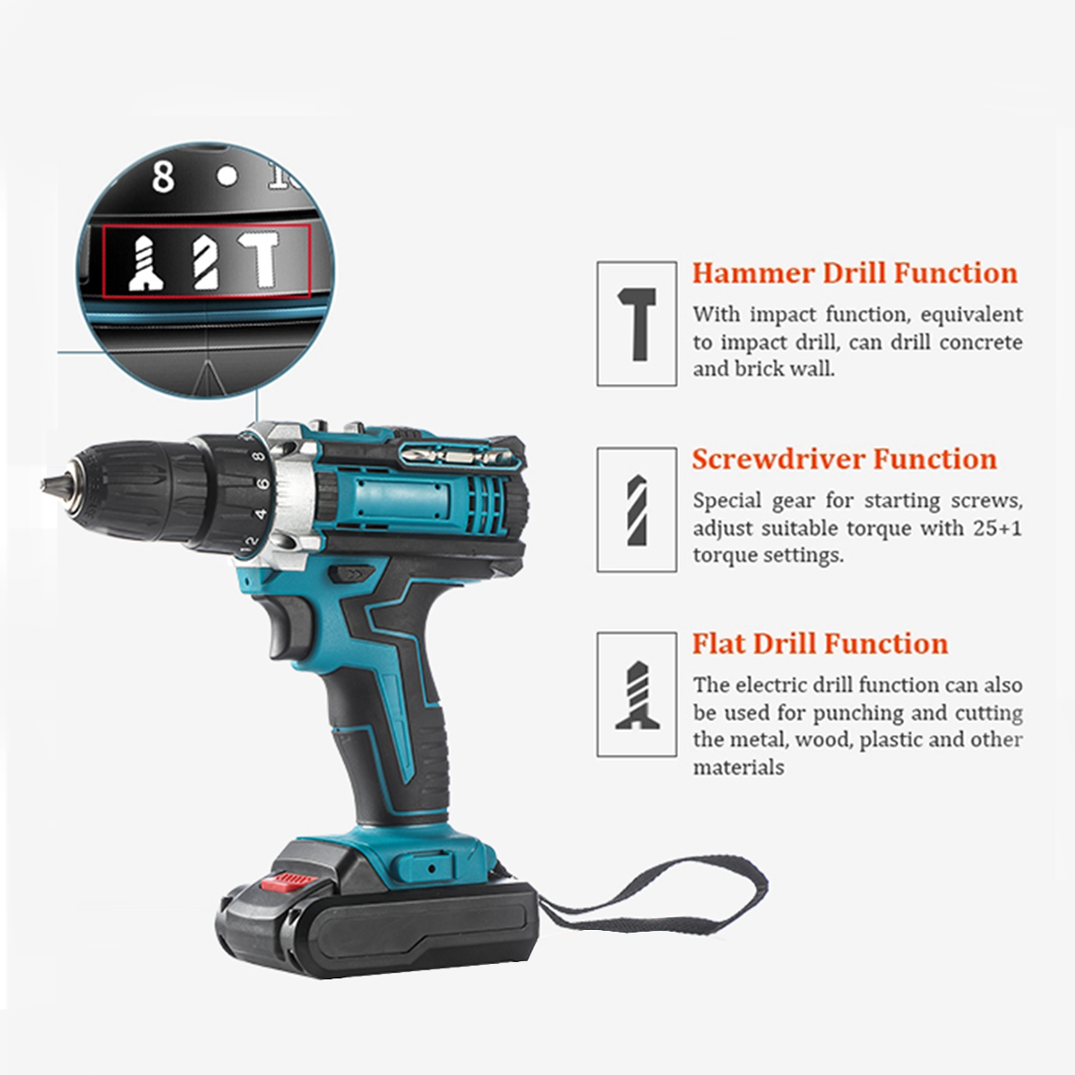 2000rpm-Impact-Drill-Driver-Rechargeable-Electric-Screwdriver-Portable-Wood-Metal-Drilling-Tool-w-1p-1852108-3