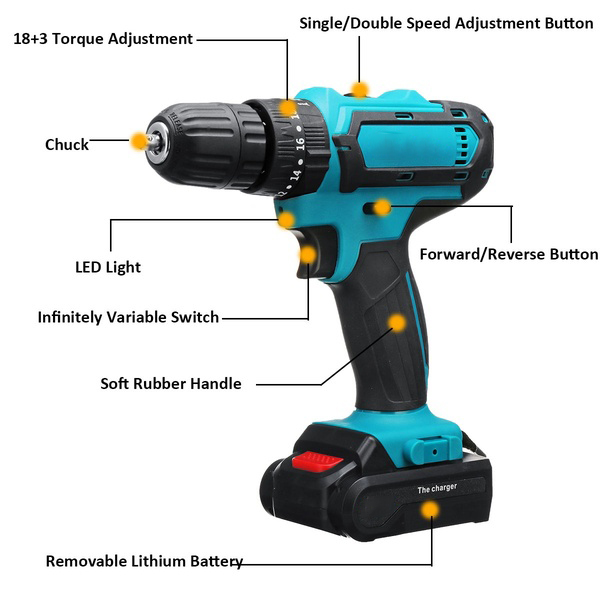 21V-Cordless-Electric-Drill-Rechargeable-Screwdriver-2-Speed-Woodworking-Tool-1672542-4