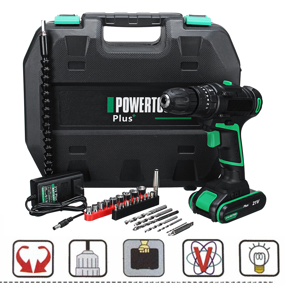 21V-Multi-function-Electric-Screwdriver-Rechargeable-Cordless-Power-Drilling-Tools-Power-Drills-1376917-3