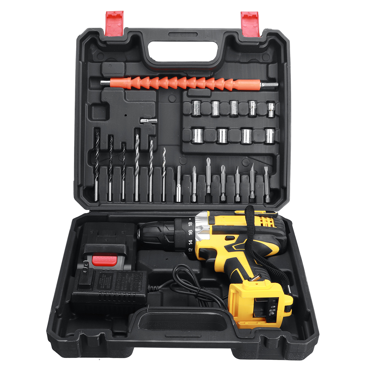 21V-Wireless-Rechargeable-Impact-Hammer-Drill-Electric-Screwdriver-W-Battery--Storage-Case-Screwing--1858203-9