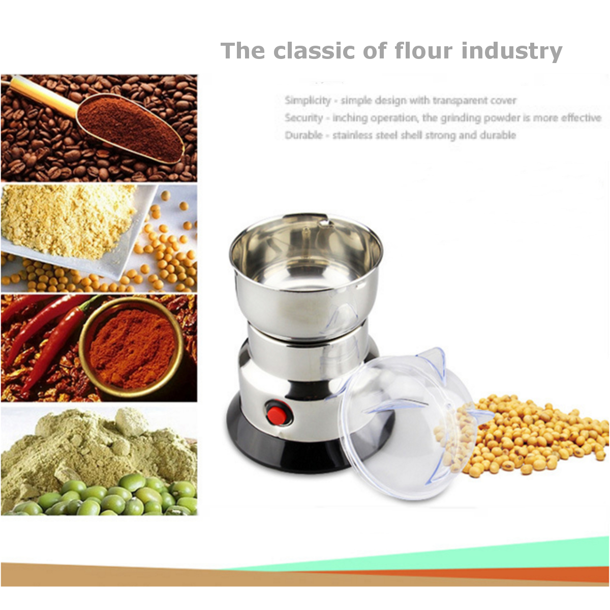 220V-100W-Electric-Herb-Beans-Grain-Coffee-Grinder-Cereal-Mill-Grinding-Machine-1363112-8