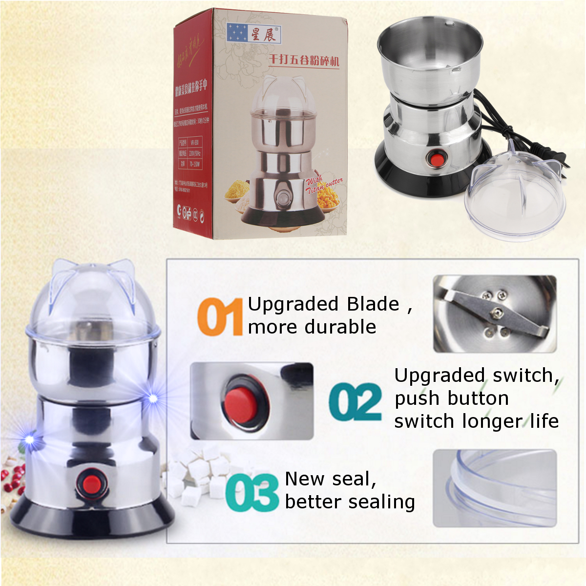 220V-100W-Electric-Herb-Beans-Grain-Coffee-Grinder-Cereal-Mill-Grinding-Machine-1363112-9