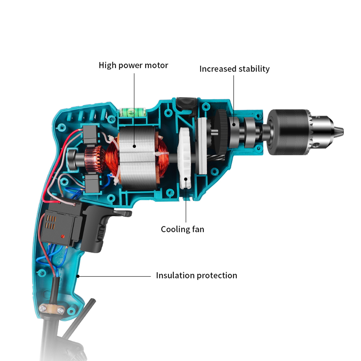 220V-3000RPM-650W-Electric-Impact-Cordless-Wrench-Drill-Hammer-Screwdriver-SET-1555908-7