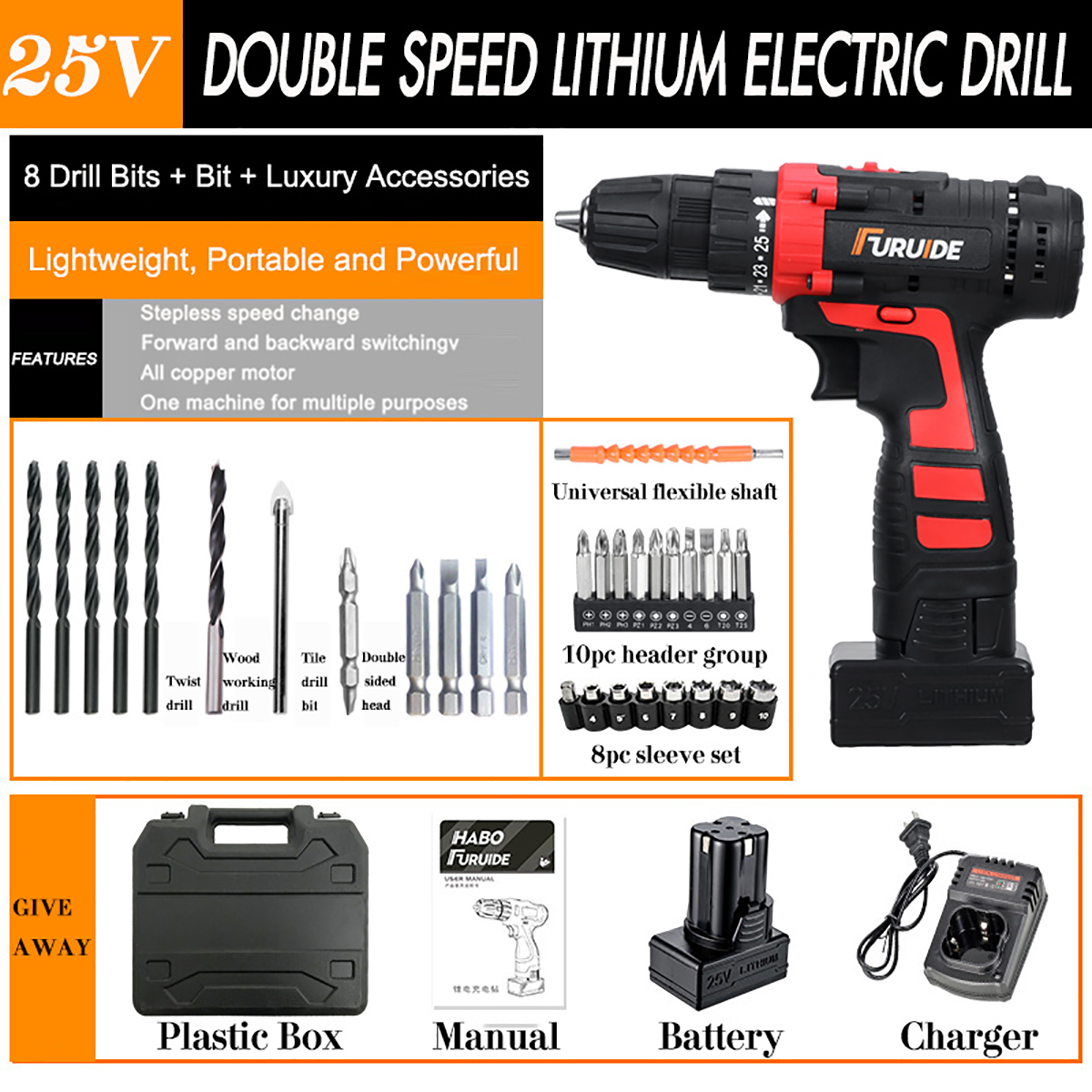 25-V-Drill-2-Speed-Electric-Cordless-Drill-Driver-with-Bits-Set-Batteries-1757270-1