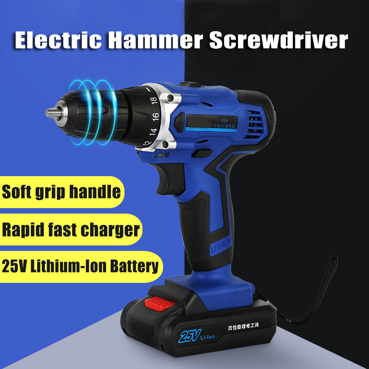 25V-Rechargeable-Cordless-Drill-Lithium-Ion-Power-Screwdriver-With-2-Batteries-1-Charger-1280262-3