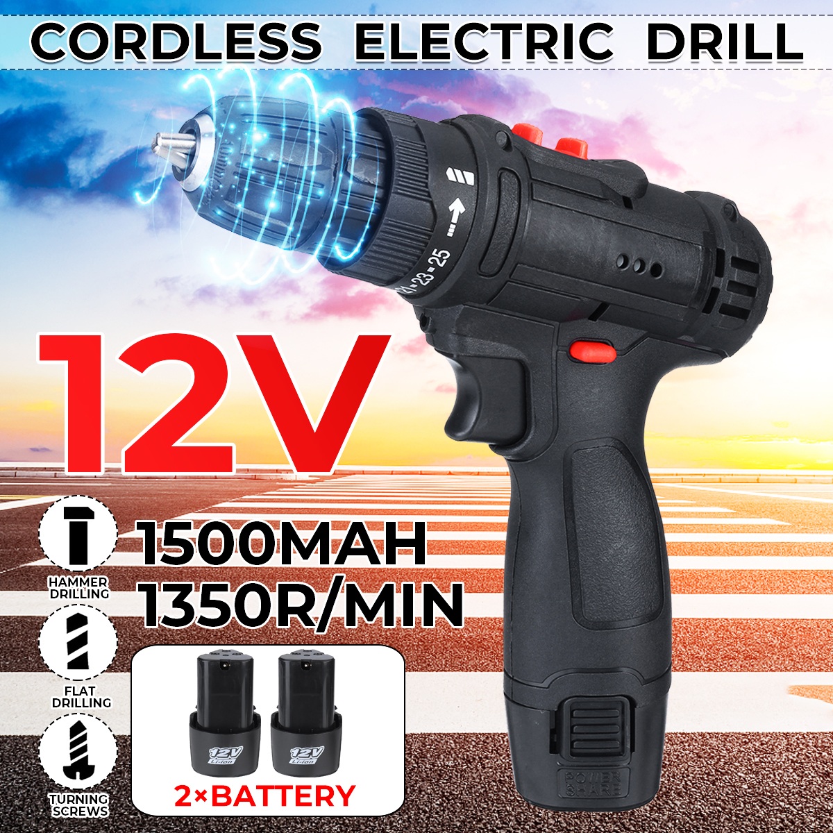 3-in-1-12V-Cordless-Electric-Impact-Hammer-Drill-Screwdriver-Metal-Wood-Drilling-Tool-W-2pcs-Battery-1787626-1