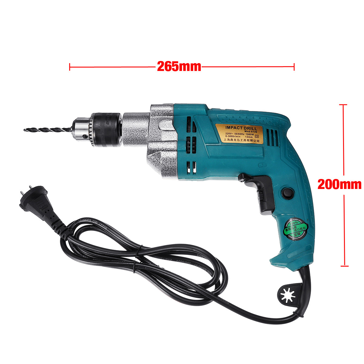32Pcs-Set-1980W-3800RPM-Electric-Impact-Drill-Screwdriver-Household-Electric-Flat-Drill-Grinding-1466059-3