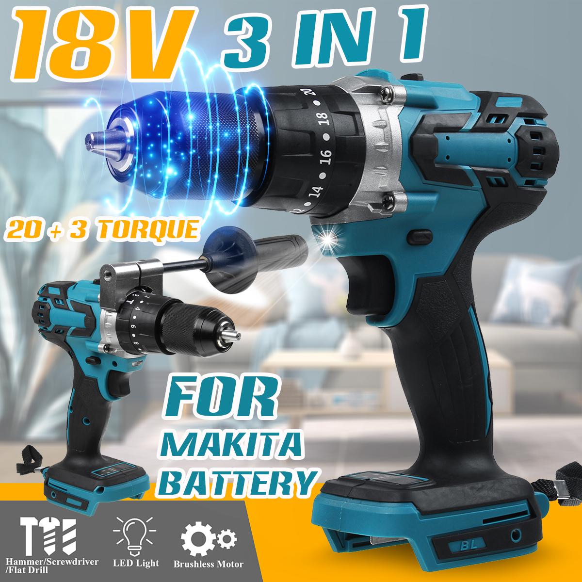 350-Nm-Cordless-Brushless-Electric-Hammer-Driver-Drill-For-Makita-18V-Battery-1755368-2