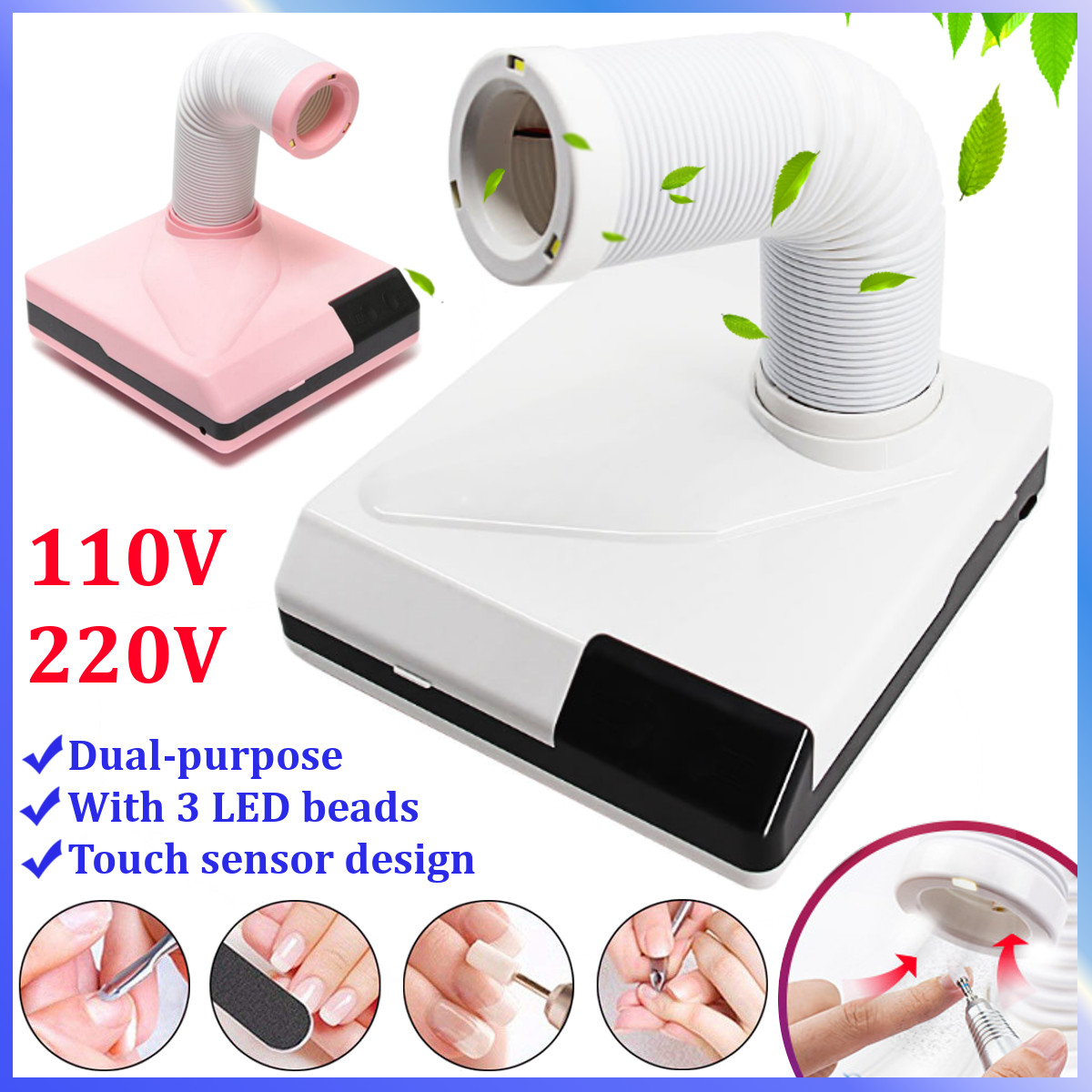 360deg-Rotation-60W-Nail-Art-Dust-Collector-Suction-Cleaner-Manicure-Salon-Machine-1371987-2