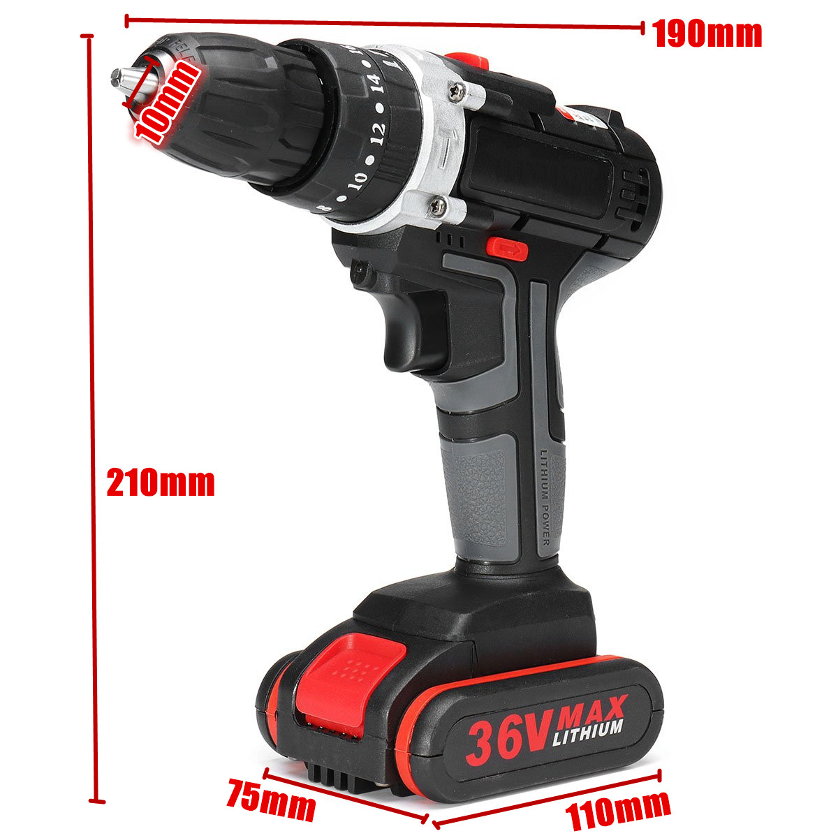 36V-Cordless-Lithium-Electric-Drill-Impact-Power-Drills-28Nm-3000mAh-183-Torque-Stage-Drill-Tools-1404353-5
