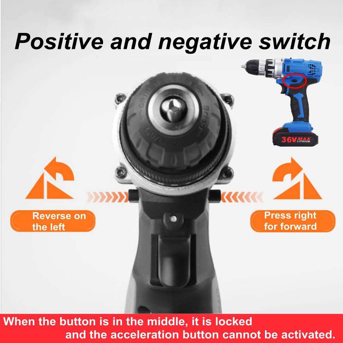 36V-Cordless-Power-Drill-Set-Double-Speed-Electric-Screwdriver-Drill-Power-Display-W-1-or-2-Li-Ion-B-1435859-6