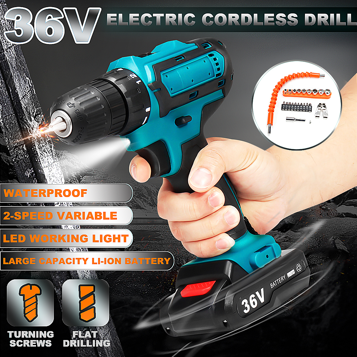 36V-Rechargable-Lithium-Power-Dirlls-Cordless-Electric-Drill-Set-2-Speed-Adjustment-LED-Lighting-Scr-1526378-2