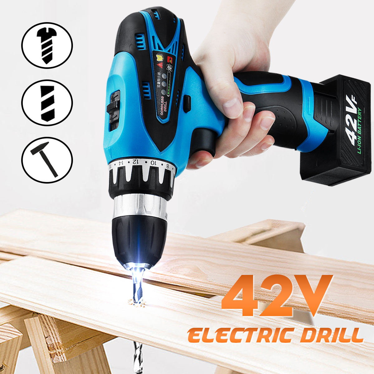 42V-9000mAh-Electric-Cordless-Drill-Driver-LED-2-Speed-Screwdriver-W-1-or-2-Li-Ion-Battery-1451594-1