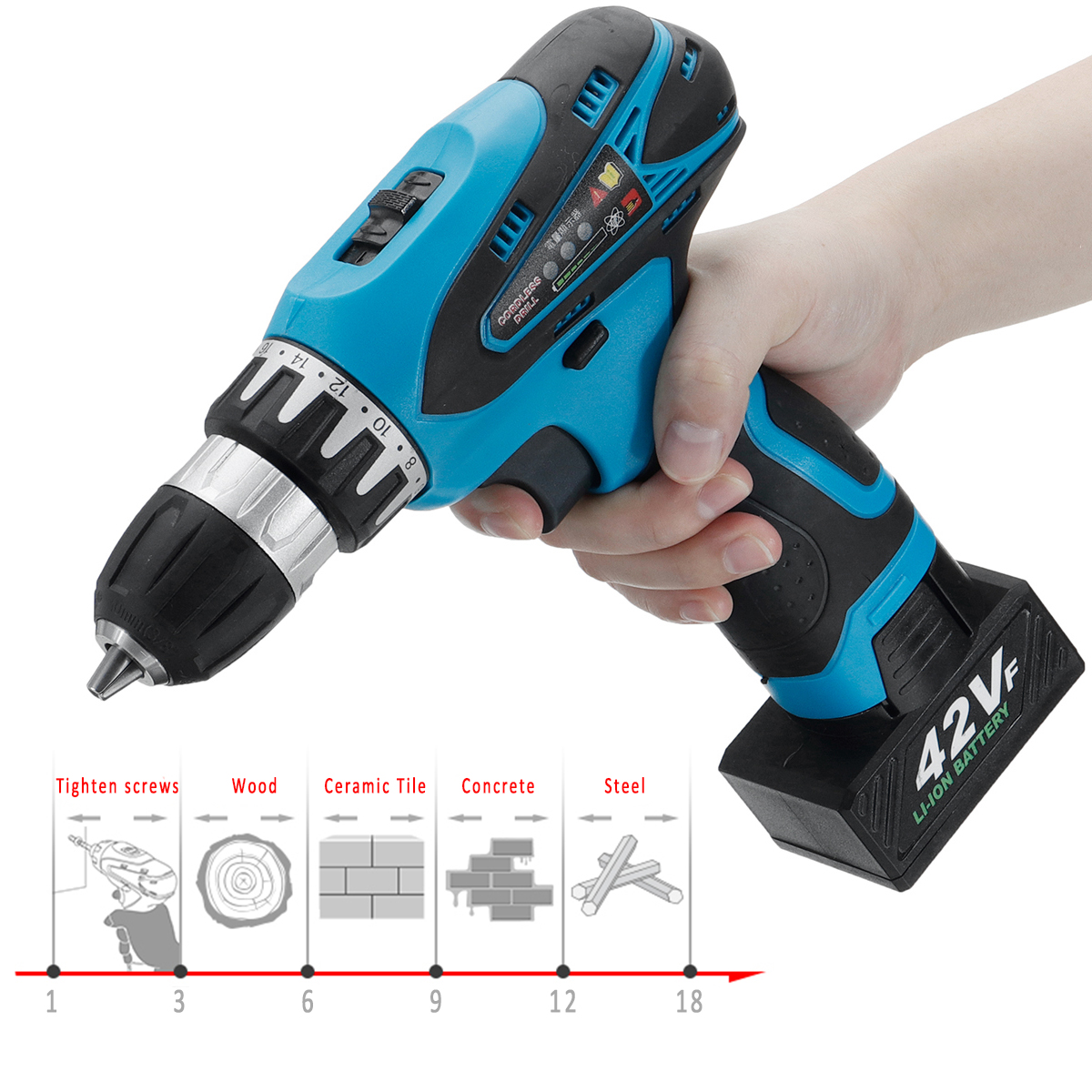 42V-9000mAh-Electric-Cordless-Drill-Driver-LED-2-Speed-Screwdriver-W-1-or-2-Li-Ion-Battery-1451594-4